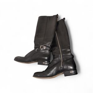 Michael Kors Black Leather Heeled Boots